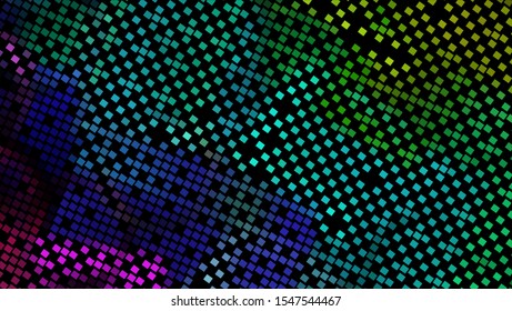 Geometric design halftone with a set of colorful abstract circles. Multicolor, rainbow vector layout with lines, rectangles. Decorative design in an abstract style with rectangles. EPS 10 Vector