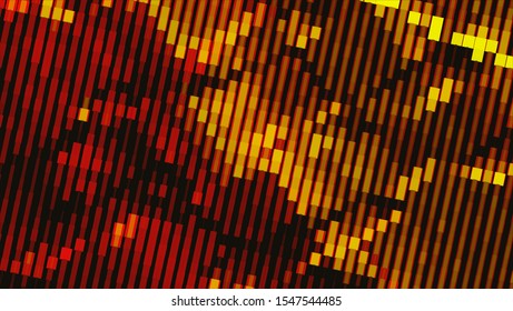 Geometric design halftone with a set of colorful abstract circles. Multicolor, rainbow vector layout with lines, rectangles. Decorative design in an abstract style with rectangles. EPS 10 Vector