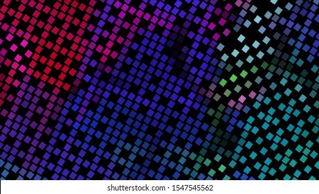 Geometric design halftone with a set of colorful abstract circles. Multicolor, rainbow vector layout with lines, rectangles. Decorative design in an abstract style with rectangles. EPS 10 Vector