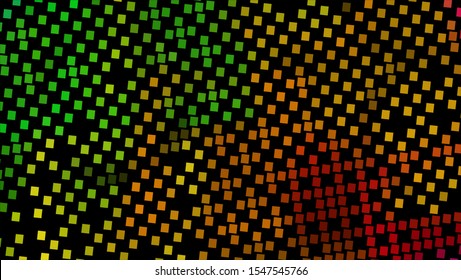 Geometric design halftone with a set of colorful abstract circles. Multicolor, rainbow vector layout with lines, rectangles. Decorative design in an abstract style with rectangles. EPS 10 Vector