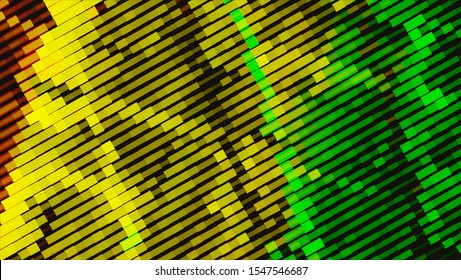 Geometric design halftone with a set of colorful abstract circles. Multicolor, rainbow vector layout with lines, rectangles. Decorative design in an abstract style with rectangles. EPS 10 Vector