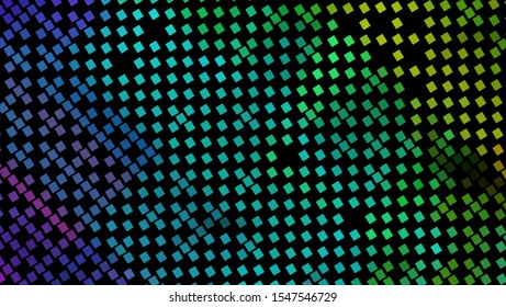 Geometric design halftone with a set of colorful abstract circles. Multicolor, rainbow vector layout with lines, rectangles. Decorative design in an abstract style with rectangles. EPS 10 Vector