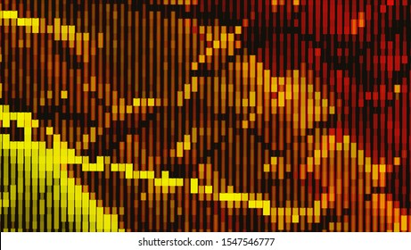 Geometric design halftone with a set of colorful abstract circles. Multicolor, rainbow vector layout with lines, rectangles. Decorative design in an abstract style with rectangles. EPS 10 Vector