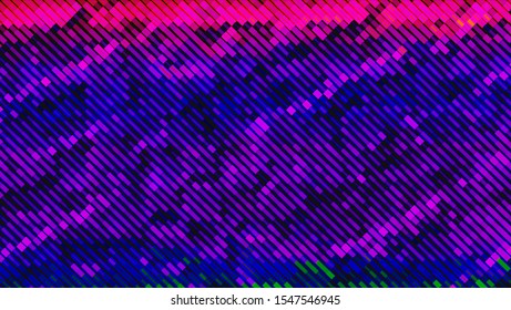 Geometric design halftone with a set of colorful abstract circles. Multicolor, rainbow vector layout with lines, rectangles. Decorative design in an abstract style with rectangles. EPS 10 Vector