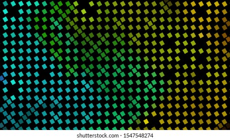 Geometric design halftone with a set of colorful abstract circles. Multicolor, rainbow vector layout with lines, rectangles. Decorative design in an abstract style with rectangles. EPS 10 Vector