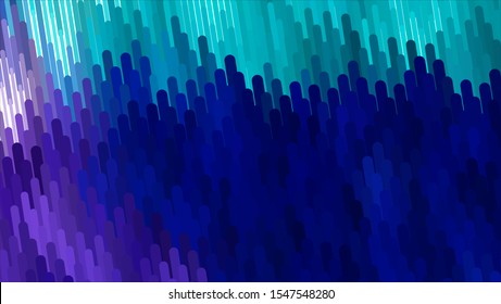 Geometric design halftone with a set of colorful abstract circles. Multicolor, rainbow vector layout with lines, rectangles. Decorative design in an abstract style with rectangles. EPS 10 Vector