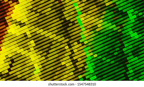 Geometric design halftone with a set of colorful abstract circles. Multicolor, rainbow vector layout with lines, rectangles. Decorative design in an abstract style with rectangles. EPS 10 Vector