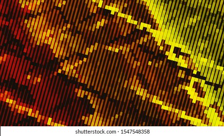 Geometric design halftone with a set of colorful abstract circles. Multicolor, rainbow vector layout with lines, rectangles. Decorative design in an abstract style with rectangles. EPS 10 Vector