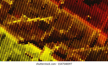 Geometric design halftone with a set of colorful abstract circles. Multicolor, rainbow vector layout with lines, rectangles. Decorative design in an abstract style with rectangles. EPS 10 Vector