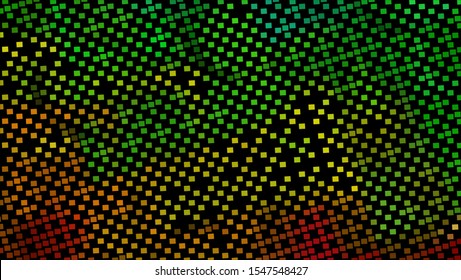 Geometric design halftone with a set of colorful abstract circles. Multicolor, rainbow vector layout with lines, rectangles. Decorative design in an abstract style with rectangles. EPS 10 Vector