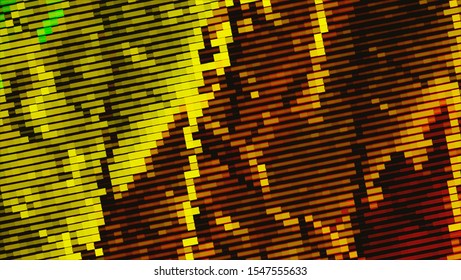 Geometric design halftone with a set of colorful abstract circles. Multicolor, rainbow vector layout with lines, rectangles. Decorative design in an abstract style with rectangles. EPS 10 Vector