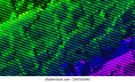 Geometric design halftone with a set of colorful abstract circles. Multicolor, rainbow vector layout with lines, rectangles. Decorative design in an abstract style with rectangles. EPS 10 Vector