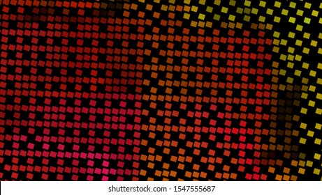 Geometric design halftone with a set of colorful abstract circles. Multicolor, rainbow vector layout with lines, rectangles. Decorative design in an abstract style with rectangles. EPS 10 Vector