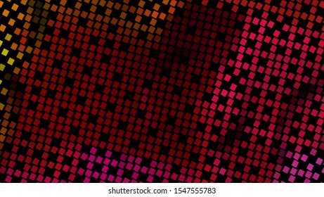 Geometric design halftone with a set of colorful abstract circles. Multicolor, rainbow vector layout with lines, rectangles. Decorative design in an abstract style with rectangles. EPS 10 Vector