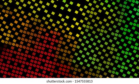 Geometric design halftone with a set of colorful abstract circles. Multicolor, rainbow vector layout with lines, rectangles. Decorative design in an abstract style with rectangles. EPS 10 Vector