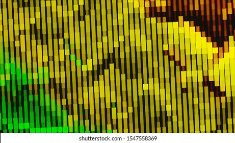 Geometric design halftone with a set of colorful abstract circles. Multicolor, rainbow vector layout with lines, rectangles. Decorative design in an abstract style with rectangles. EPS 10 Vector