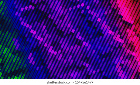 Geometric design halftone with a set of colorful abstract circles. Multicolor, rainbow vector layout with lines, rectangles. Decorative design in an abstract style with rectangles. EPS 10 Vector