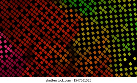 Geometric design halftone with a set of colorful abstract circles. Multicolor, rainbow vector layout with lines, rectangles. Decorative design in an abstract style with rectangles. EPS 10 Vector