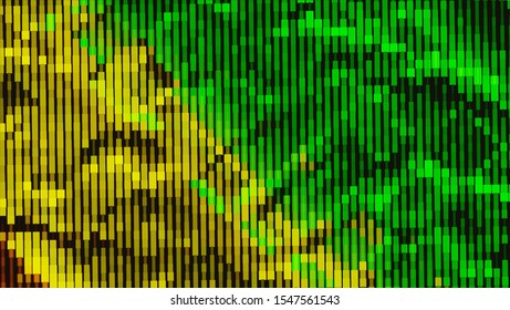 Geometric design halftone with a set of colorful abstract circles. Multicolor, rainbow vector layout with lines, rectangles. Decorative design in an abstract style with rectangles. EPS 10 Vector