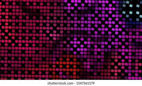 Geometric design halftone with a set of colorful abstract circles. Multicolor, rainbow vector layout with lines, rectangles. Decorative design in an abstract style with rectangles. EPS 10 Vector