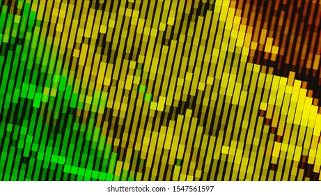 Geometric design halftone with a set of colorful abstract circles. Multicolor, rainbow vector layout with lines, rectangles. Decorative design in an abstract style with rectangles. EPS 10 Vector