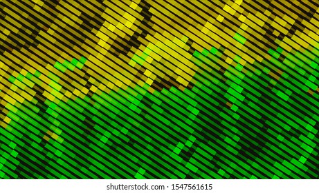 Geometric design halftone with a set of colorful abstract circles. Multicolor, rainbow vector layout with lines, rectangles. Decorative design in an abstract style with rectangles. EPS 10 Vector