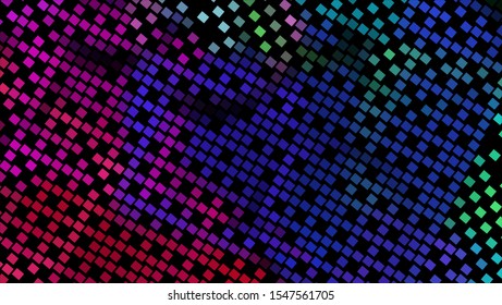 Geometric design halftone with a set of colorful abstract circles. Multicolor, rainbow vector layout with lines, rectangles. Decorative design in an abstract style with rectangles. EPS 10 Vector