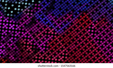Geometric design halftone with a set of colorful abstract circles. Multicolor, rainbow vector layout with lines, rectangles. Decorative design in an abstract style with rectangles. EPS 10 Vector
