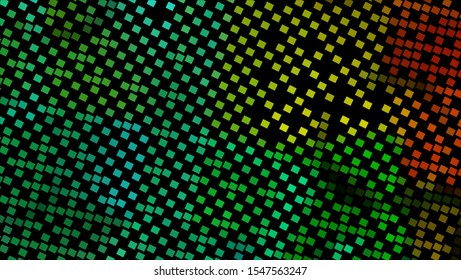 Geometric design halftone with a set of colorful abstract circles. Multicolor, rainbow vector layout with lines, rectangles. Decorative design in an abstract style with rectangles. EPS 10 Vector