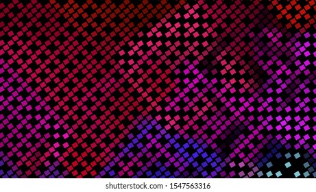Geometric design halftone with a set of colorful abstract circles. Multicolor, rainbow vector layout with lines, rectangles. Decorative design in an abstract style with rectangles. EPS 10 Vector