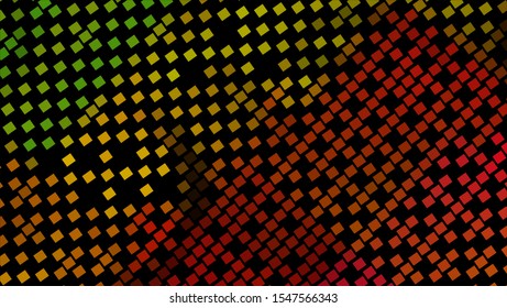 Geometric design halftone with a set of colorful abstract circles. Multicolor, rainbow vector layout with lines, rectangles. Decorative design in an abstract style with rectangles. EPS 10 Vector