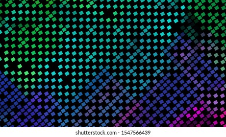 Geometric design halftone with a set of colorful abstract circles. Multicolor, rainbow vector layout with lines, rectangles. Decorative design in an abstract style with rectangles. EPS 10 Vector