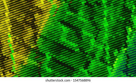 Geometric design halftone with a set of colorful abstract circles. Multicolor, rainbow vector layout with lines, rectangles. Decorative design in an abstract style with rectangles. EPS 10 Vector