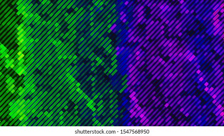 Geometric design halftone with a set of colorful abstract circles. Multicolor, rainbow vector layout with lines, rectangles. Decorative design in an abstract style with rectangles. EPS 10 Vector