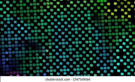Geometric design halftone with a set of colorful abstract circles. Multicolor, rainbow vector layout with lines, rectangles. Decorative design in an abstract style with rectangles. EPS 10 Vector