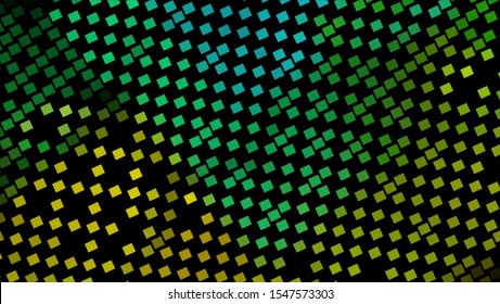 Geometric design halftone with a set of colorful abstract circles. Multicolor, rainbow vector layout with lines, rectangles. Decorative design in an abstract style with rectangles. EPS 10 Vector