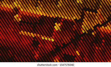Geometric design halftone with a set of colorful abstract circles. Multicolor, rainbow vector layout with lines, rectangles. Decorative design in an abstract style with rectangles. EPS 10 Vector