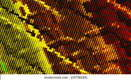 Geometric design halftone with a set of colorful abstract circles. Multicolor, rainbow vector layout with lines, rectangles. Decorative design in an abstract style with rectangles. EPS 10 Vector