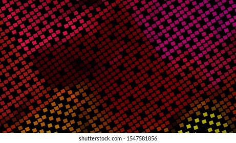 Geometric design halftone with a set of colorful abstract circles. Multicolor, rainbow vector layout with lines, rectangles. Decorative design in an abstract style with rectangles. EPS 10 Vector