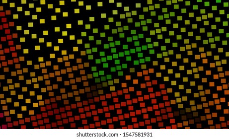 Geometric design halftone with a set of colorful abstract circles. Multicolor, rainbow vector layout with lines, rectangles. Decorative design in an abstract style with rectangles. EPS 10 Vector