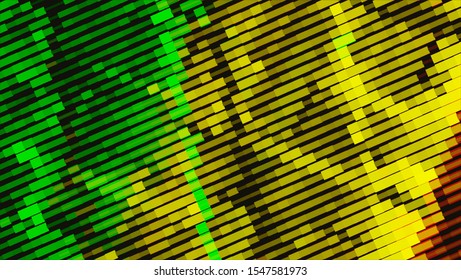 Geometric design halftone with a set of colorful abstract circles. Multicolor, rainbow vector layout with lines, rectangles. Decorative design in an abstract style with rectangles. EPS 10 Vector