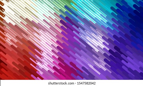 Geometric design halftone with a set of colorful abstract circles. Multicolor, rainbow vector layout with lines, rectangles. Decorative design in an abstract style with rectangles. EPS 10 Vector