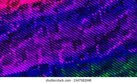 Geometric design halftone with a set of colorful abstract circles. Multicolor, rainbow vector layout with lines, rectangles. Decorative design in an abstract style with rectangles. EPS 10 Vector
