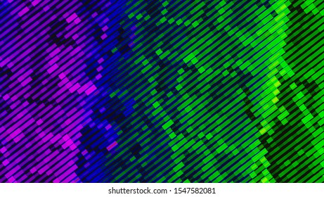 Geometric design halftone with a set of colorful abstract circles. Multicolor, rainbow vector layout with lines, rectangles. Decorative design in an abstract style with rectangles. EPS 10 Vector
