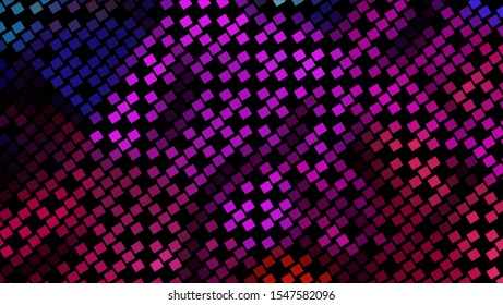 Geometric design halftone with a set of colorful abstract circles. Multicolor, rainbow vector layout with lines, rectangles. Decorative design in an abstract style with rectangles. EPS 10 Vector