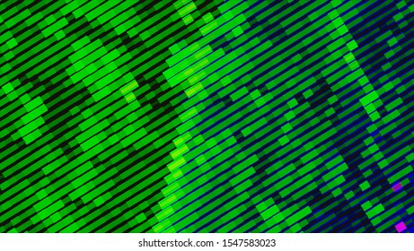 Geometric design halftone with a set of colorful abstract circles. Multicolor, rainbow vector layout with lines, rectangles. Decorative design in an abstract style with rectangles. EPS 10 Vector