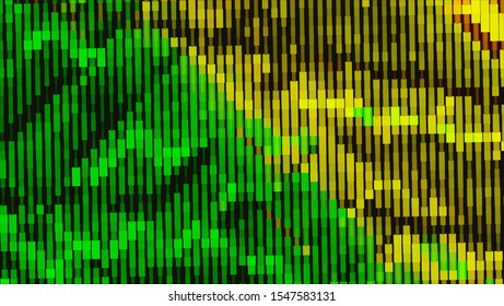 Geometric design halftone with a set of colorful abstract circles. Multicolor, rainbow vector layout with lines, rectangles. Decorative design in an abstract style with rectangles. EPS 10 Vector