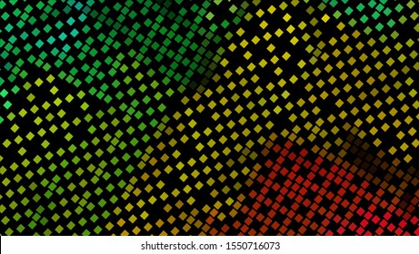 Geometric design. Halftone geometric design with a set of colorful abstract rhombuses. Multicolor, rainbow vector layout with lines, rectangles. Decorative design in an abstract style with rectangles.