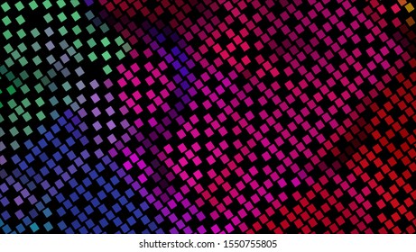 Geometric design. Halftone geometric design with a set of colorful abstract rhombuses. Multicolor, rainbow vector layout with lines, rectangles. Decorative design in an abstract style with rectangles.