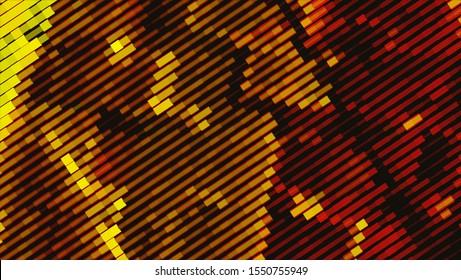 Geometric design. Halftone geometric design with a set of colorful abstract rhombuses. Multicolor, rainbow vector layout with lines, rectangles. Decorative design in an abstract style with rectangles.